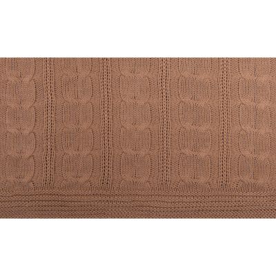 Плед VELVILJE MIDI, песчаный, шерсть 30%, акрил 70%, 150*200 см, коричневый-1
