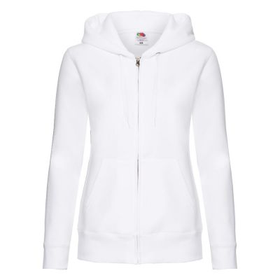 Толстовка женская LADY-FIT HOODED SWEAT JACKET, белый-0