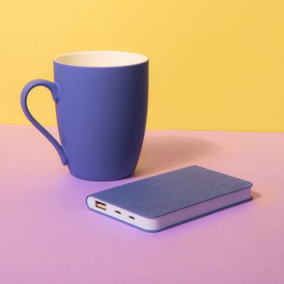 Набор подарочный PROVENCE-2: Универсальный аккумулятор(5000мАh) и кружка; розовый, шт, розовый, бежевый-1