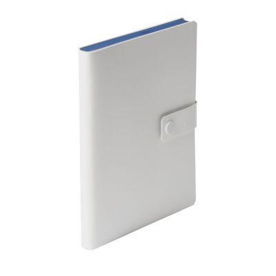 Ежедневник недатированный Stellar, А5, белый, кремовый блок  в линейку, с темно-синим обрезом, белый, темно-синий-5