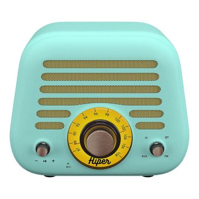 Колонка беспроводная RETRO L, цвет голубой-1