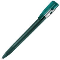 Ручка шариковая KIKI FROST SILVER, зеленый, серебристый
