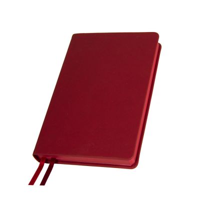 Ежедневник недатированный Softie, А5, бордовый, блок в клетку, бордовый обрез-0