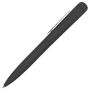 IQ, ручка с флешкой, 8 GB, металл, soft-touch, черный, серебристый