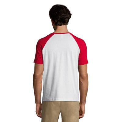 Футболка мужская FUNKY 150, красный, белый-4