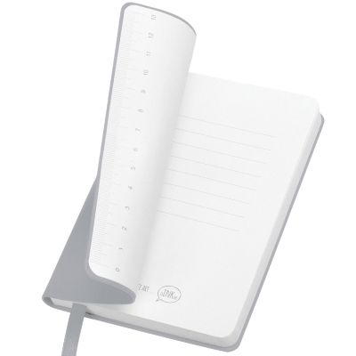 Блокнот  А6 'URBAN', мягкая обложка, серый, в клетку-4