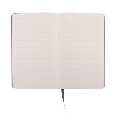 Бизнес-блокнот 'URBAN', 130 × 210 мм,  серый,   мягкая обложка,  блок-линейка, тиснение-1