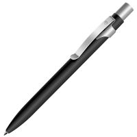 Ручка шариковая ALPHA, черный, серебристый