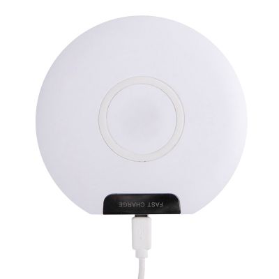 Беспроводное зарядное устройство DISK, белый-1