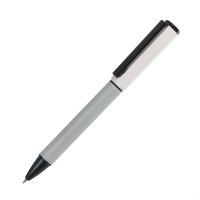 Ручка шариковая BRO, белый, серый