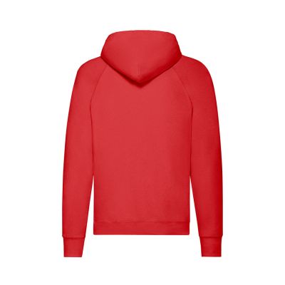 Толстовка без начеса LIGHTWEIGHT HOODED SWEAT 240, красный-1