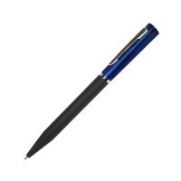 Ручка шариковая M1, пластик, металл, покрытие soft touch, черный, синий