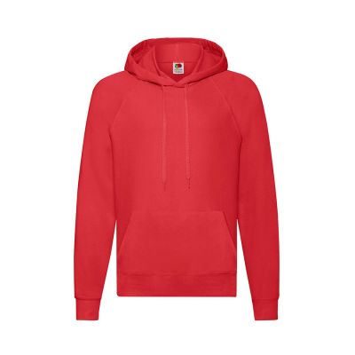 Толстовка без начеса LIGHTWEIGHT HOODED SWEAT 240, красный-0