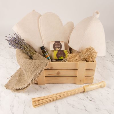 Набор банный 'Ирония судьбы', серый-4