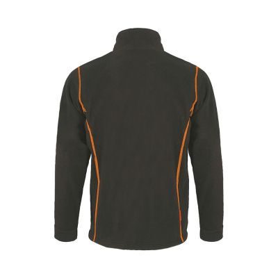 Толстовка мужская флисовая NOVA MEN 200, темно-серый, оранжевый-1