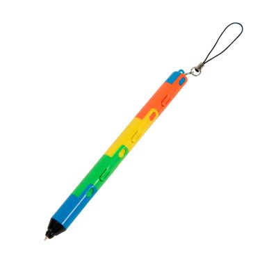 Авторучка-трансформер 'Радуга' с фонариком, разные цвета-2