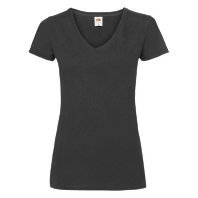 Футболка женская 'Lady-Fit V-Neck T', черный-0