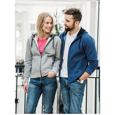 Толстовка мужская CLASSIC HOODY FULL ZIP 300, серый меланж-7