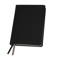 Ежедневник недатированный Softie, А5, черный, блок в клетку, серый обрез, чёрный