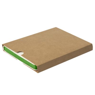 Ежедневник недатированный Stellar, А5, белый, кремовый блок  в линейку, с зеленым обрезом, белый, зеленый-7