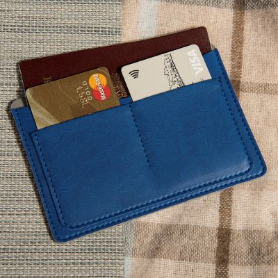 Холдер для паспорта и карт  EMOTION, синий-2