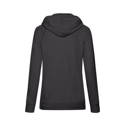 Толстовка женская без начеса LIGHTWEIGH HOODED SWEAT 240, черный-1