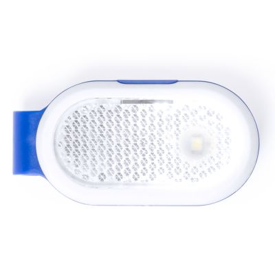 Светоотражатель с фонариком на клипсе HESPAR, синий-3