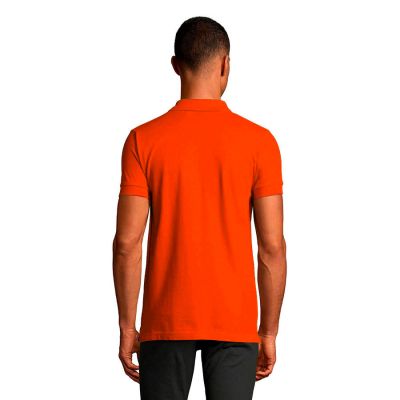 Рубашка поло мужская PORTLAND MEN 200, оранжевый, серый-4