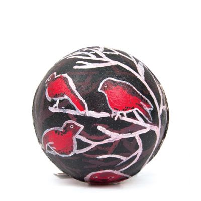 Набор для раскраски 'ШАР', шар, кисть, краски 6 шт., некрашеный картон-3