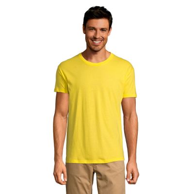 Футболка унисекс REGENT 150, лимонный-3