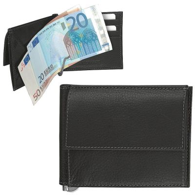 Портмоне с клипом для купюр  'Арко', черный-0