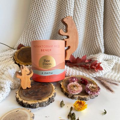 Мёд BEE DZEN '4 липы', оранжевый-4
