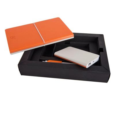 Бизнес-блокнот А5  'Franky'  в линейку, оранжевый-9