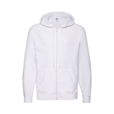 Толстовка без начеса LIGHTWEIGHT HOODED SWEAT JACKET 240, белый-0
