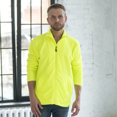Толстовка мужская флисовая COPENHAGEN ,желтый неон, 3XL, 100% полиэстер, 185 г/м2, неоновый желтый-2