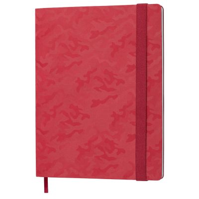 Бизнес-блокнот TABBY BIGGY, формат В5, в клетку, ярко-красный-0