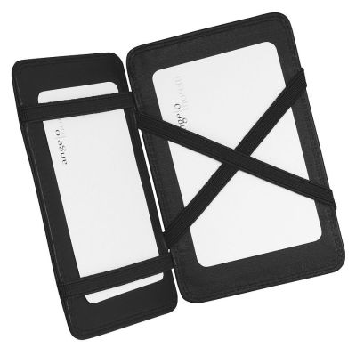 Визитница-перевертыш 'Бари' в подарочной упаковке, черный-1