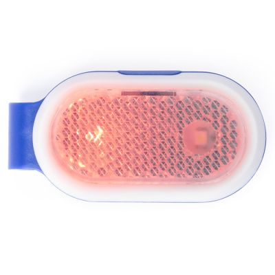 Светоотражатель с фонариком на клипсе HESPAR, синий-1