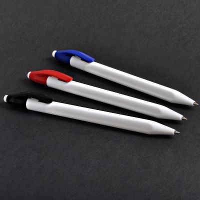 Ручка шариковая N1, белый, черный-4