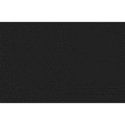 Плед LYKKE MINI, черный, шерсть 30%, акрил 70%, 120*170 см-1