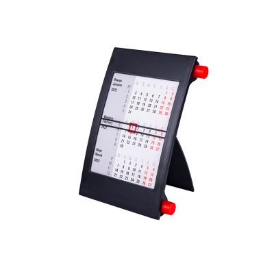 Календарь настольный на 2 года, красный, черный-1