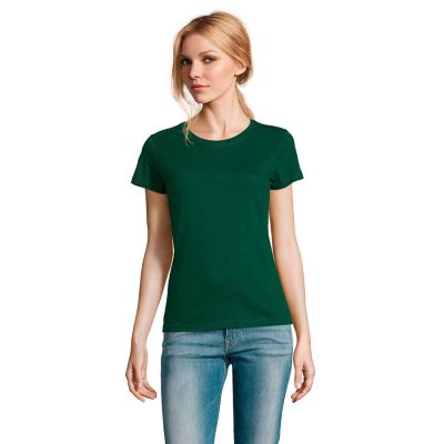 Футболка женская IMPERIAL WOMEN XXL тёмно-зелёный 100% хлопок 190г/м2, темно-зелёный-3