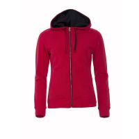 Толстовка женская Classic Hoody Full Zip, красный