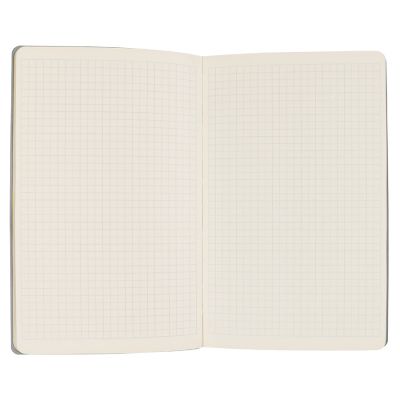 Бизнес-блокнот А5 'Provence', светло-серый , мягкая обложка, в клетку-2