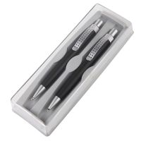 Набор SUMO SET, ручка и карандаш в футляре, черный, серебристый
