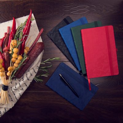 Бизнес-блокнот Tabby Justy, твердая обложка, в линейку, красный-11