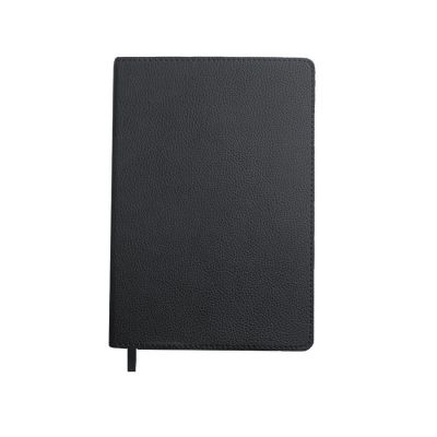 Ежедневник недатированный портфолио Mark, А5, черный, кремовый блок, золотой срез-1