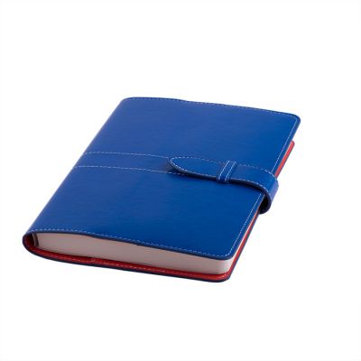 Ежедневник-портфолио недатированный HOLDER,  формат А5, синий, оранжевый-0