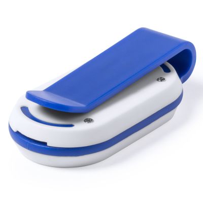 Светоотражатель с фонариком на клипсе HESPAR, синий-2