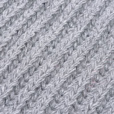 Шапка и шарф GoSnow с ярким помпоном и кисточками, серый меланж-4